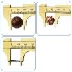 Mini Brass Sliding Vernier Caliper 80mm - Jewelry Bead Measuring Tool - 3