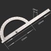Stainless Steel Protractor Angle Finder with 150mm Arm Ruler Tool - 2