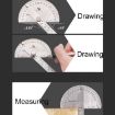 Stainless Steel Protractor Angle Finder with 150mm Arm Ruler Tool - 3