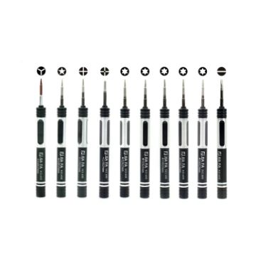 JF-8134 10 in 1 Metal Mobile Phone Repair Tool Screwdriver Set - 1