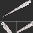 Stainless Steel Wedge Feeler Gauge 1-15mm Metric Imperial Ruler Tool - 2