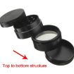 40mm Green Zinc Alloy Herb Tobacco Grinder - 4-Layer Mini Design - 6