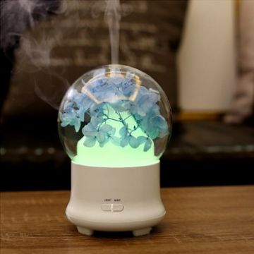 Gypsophila Flowers Aromatherapy Diffuser 100ML LED Humidifier Blue - 1