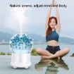 Gypsophila Flowers Aromatherapy Diffuser 100ML LED Humidifier Blue - 5