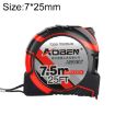 Aoben 7.5m Retractable Measuring Tape, 25mm Wide Mini Pull Ruler - 2