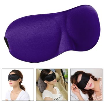 Cute Purple 3D Portable Shading Sleep Eye Mask for Women - Rest Aid Cover - 1