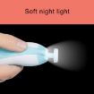 6 in 1 Electric Baby Nail Clipper Trimmer Manicure Tool Kit (Pink) - 8
