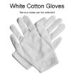 12 Pairs Cotton Labor Insurance Work Gloves, Single-sided Safety - 4