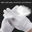 12 Pairs Cotton Labor Insurance Work Gloves, Single-sided Safety - 9