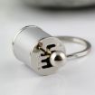 Silver Six-speed Manual Shift Gear Keychain Key Ring Holder - 2