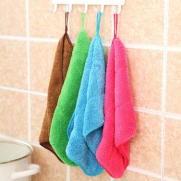 Bamboo Fiber Dish Towel - Double-Sided, Non-Stick, Random Color, 70 Char - 1