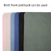 Sapphire Blue PU Leather Mouse & Keyboard Pad - 80x40cm Desk Mat - 4