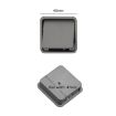 Invisible Grey Wardrobe Drawer Handle - Single Hole, Slotted Scrub Design - 3