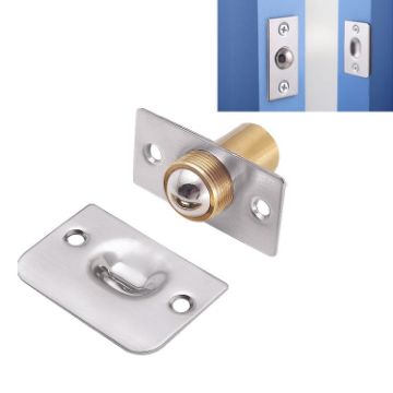 107 Stainless Steel Invisible Door Bead Spring Lock - 1 Pair - 1