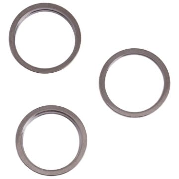 iPhone 13 Pro Rear Camera Glass Lens Protector Ring - 3 PCS Black - 1