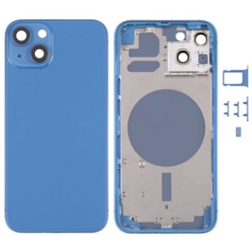 iPhone 13 Blue Back Housing Cover with SIM Tray, Side Keys & Camera Lens - 1