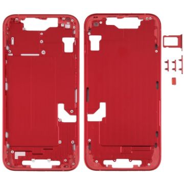 iPhone 14 Red Middle Frame with Side Keys Replacement - 1