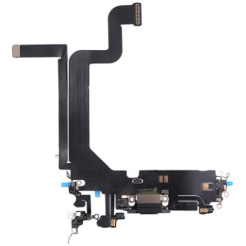 iPhone 14 Pro Max Charging Port Flex Cable - Black Replacement Part - 1