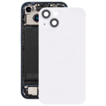 iPhone 14 Glass Back Cover with Flash Bracket & Wireless Charging (White) - 1