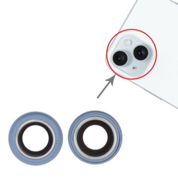 iPhone 15/15 Plus Blue Camera Lens Cover - 1 Set - 1