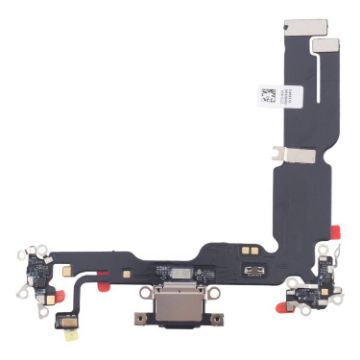 iPhone 15 Plus Charging Port Flex Cable Black - Replacement Part - 1
