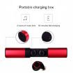 S2 Ear-in TWS Bluetooth V5.0 Wireless Earphones - Red Drawer Type - 3
