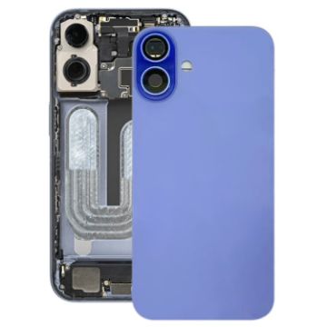 iPhone 16 Cyan Battery Back Cover with Camera Lens Cover - 1