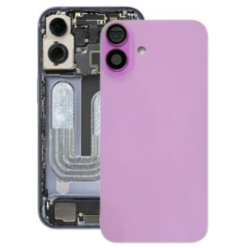 iPhone 16 Plus Pink Battery Back Cover with Camera Lens Cover - 1