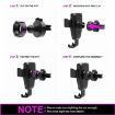 C6 Gravity Induction Car Qi Wireless Charger Fast Charging Phone Holder - 6