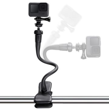 Flexible Arm Desktop Rod Stand for Action Camera & Phone - Black - 1
