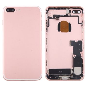 iPhone 7 Plus Rose Gold Battery Back Cover Assembly with Card Tray - 1