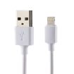 iPhone USB Charger 5V 2.1A with 1m 8 Pin Cable, EU Plug, White - 2