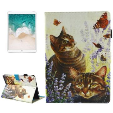 iPad Pro 10.5" Cats & Butterflies Leather Case with Holder & Card Slots - 1
