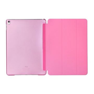 Pink Leather Case for iPad Pro 10.5/Air 2019 with Holder - Pure Color Flip - 1