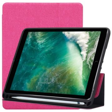 Magenta Leather Case for iPad Pro 10.5" with Holder & Pen Slots - 1