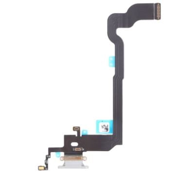 iPhone X Charging Port Flex Cable Replacement - White Original - 1