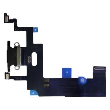 iPhone XR Charging Port Flex Cable Replacement (Black) - 1