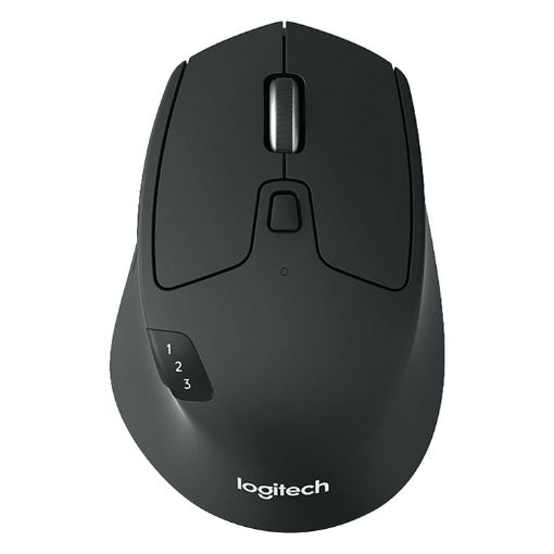 Logitech M720 Wireless Bluetooth Mouse, 1000DPI, 2.4GHz, Black - 1