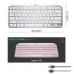 Logitech MX Keys Mini Wireless Bluetooth Backlit Keyboard - Pink - 7