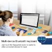 Logitech K380 Wireless Bluetooth Keyboard, Multi-Device, Portable, Blue - 8