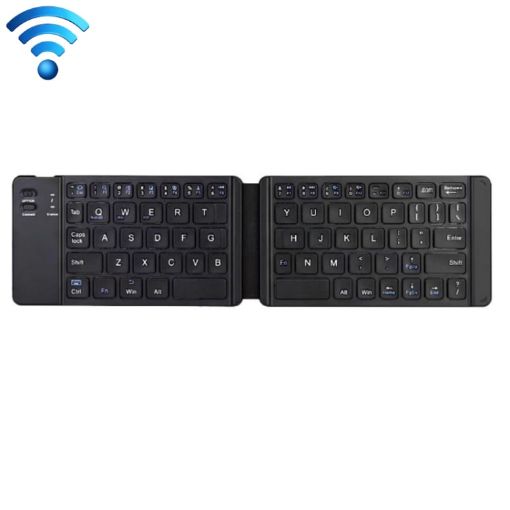 K018 Black Foldable Bluetooth Wireless Keyboard - 67 Keys, USB Charging - 1