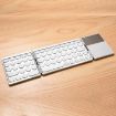 GK408 Silver Wireless Bluetooth Keyboard with Touchpad for Android/IOS/Windows - 1