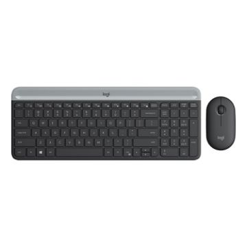 Logitech MK470 Wireless Keyboard Mouse Set - Black, Silent, Compact - 1