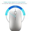 HXSJ M90 Grey Ultrathin Mute Rechargeable Dual Mode Wireless Mouse - 6