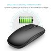 HXSJ M90 Gold Ultrathin Mute Rechargeable Dual Mode Wireless Mouse - 5