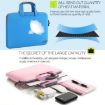 12" Pink Sleeve Bag for MacBook & Lenovo Laptops, 32x21x2cm Portable - 3
