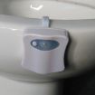 Motion Sensor LED Toilet Seat Light - 8 Colors Night Light Lamp - 9