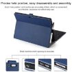 Microsoft Surface Pro 7/7+ Blue Leather Case with Pen Slot & Holder - 5