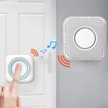PJ-16 Wireless Doorbell, 8-Level Volume, 36 Ringtones, EU Plug - 1
