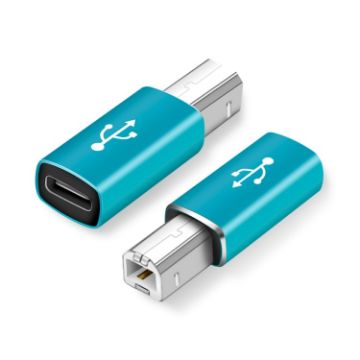 Type-C Female to MIDI Male Adapter for Electronic Instruments - Blue - 1